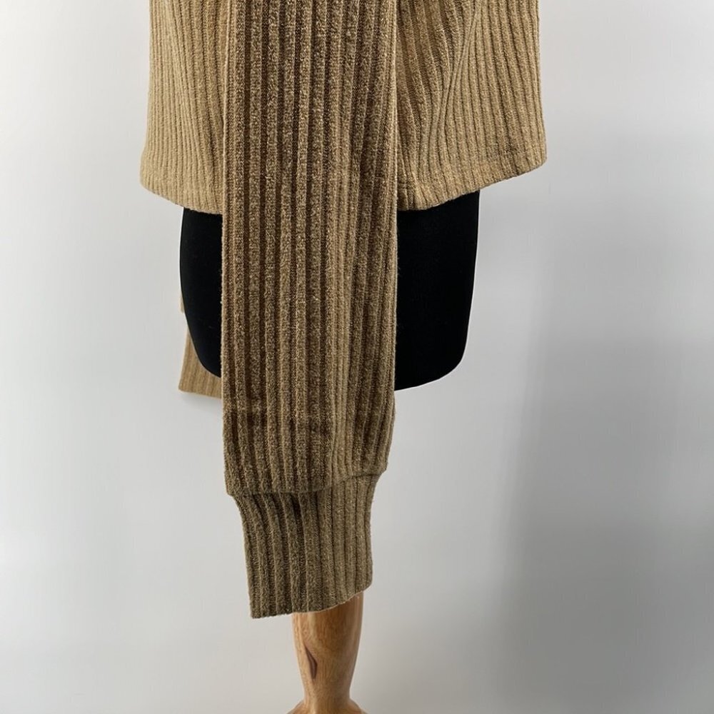 Aritzia Tan Ribbed Knit Top - Picture 8 of 9